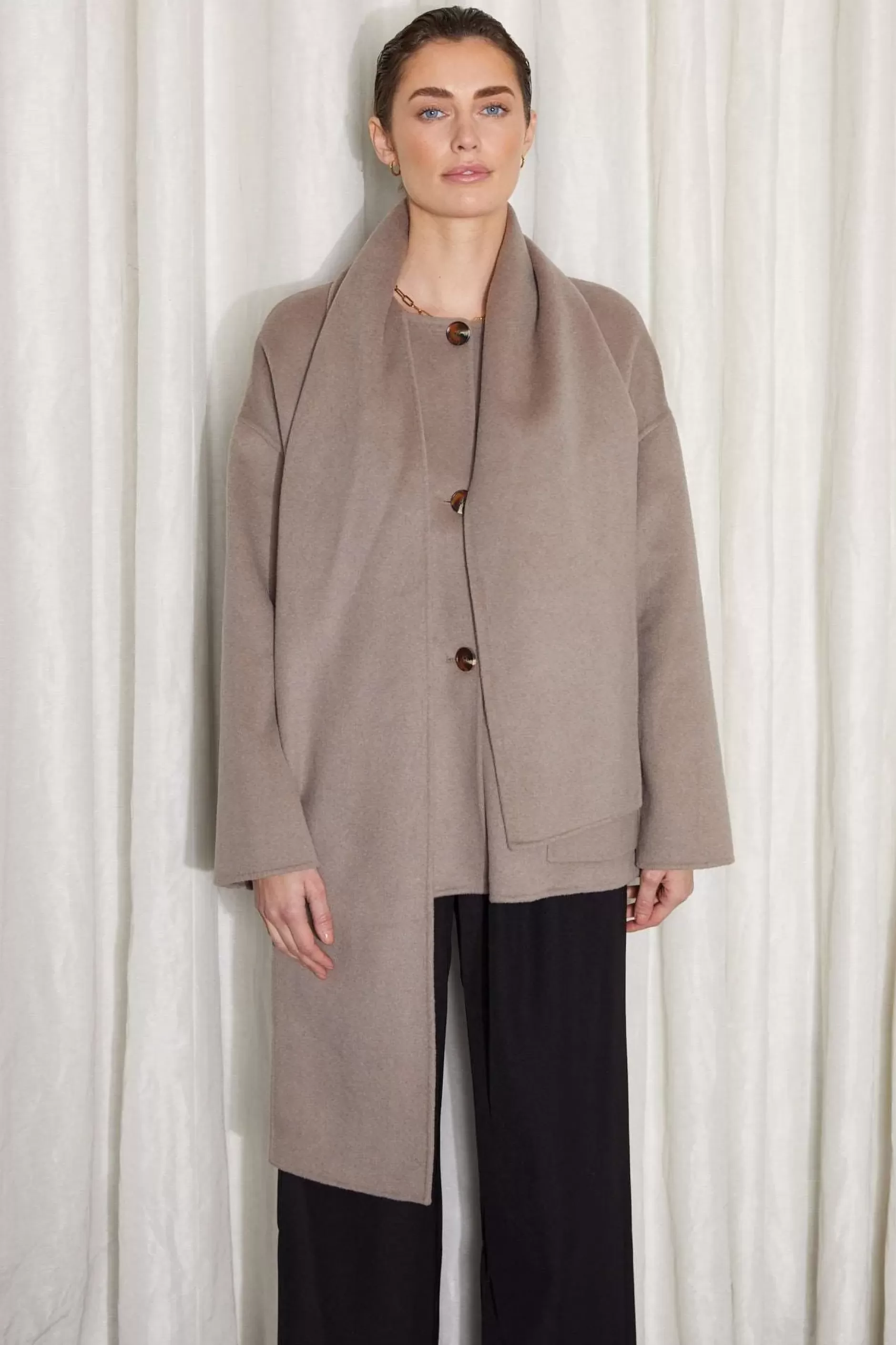 Jovonna London Jackets/coats | Back In Stock^ALKEN COAT TAUPE