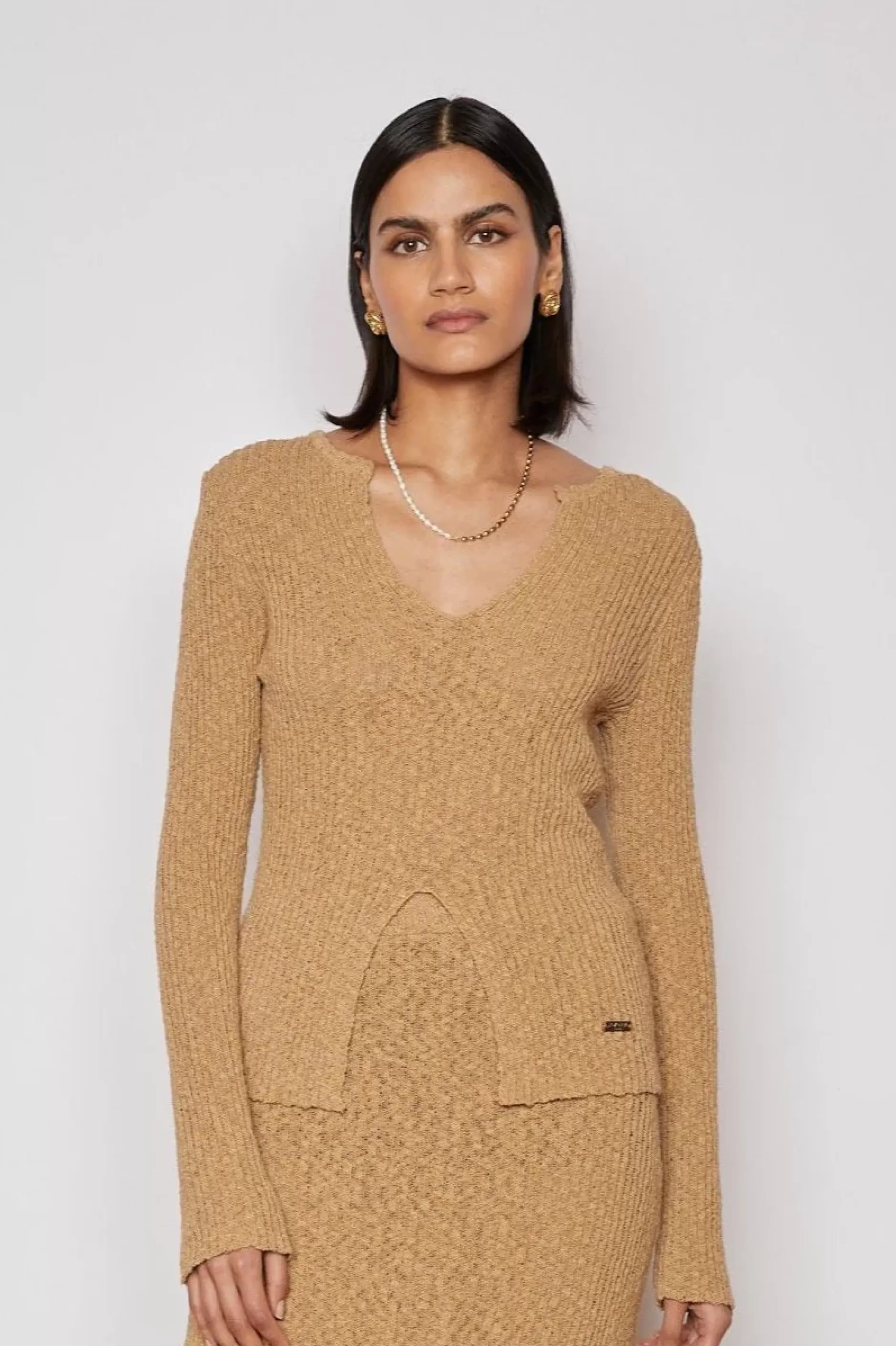 Jovonna London Knitwear | Tops^AMBER JUMPER TAN