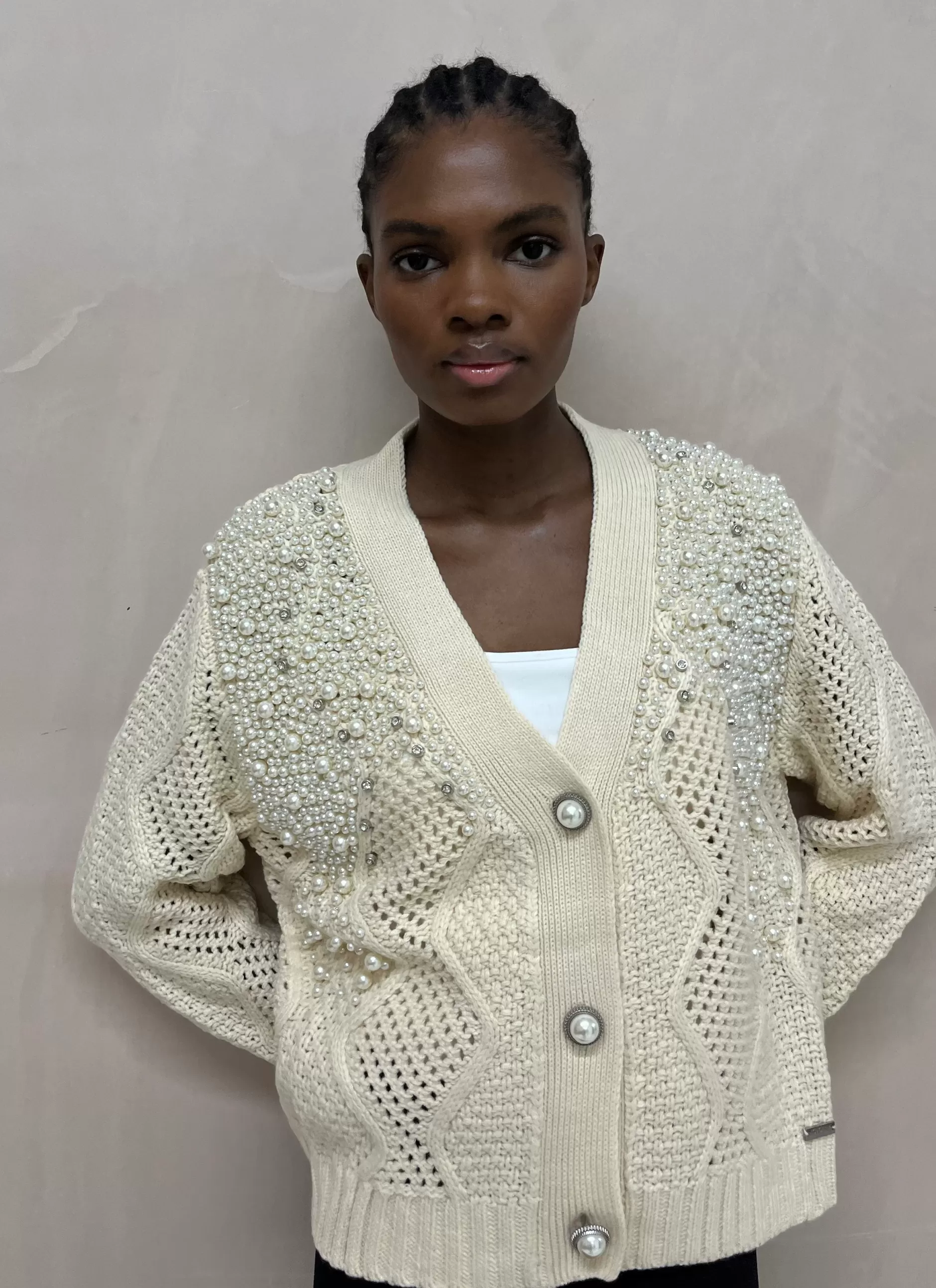 Jovonna London Knitwear | The Party Edit^DARCY CARDIGAN