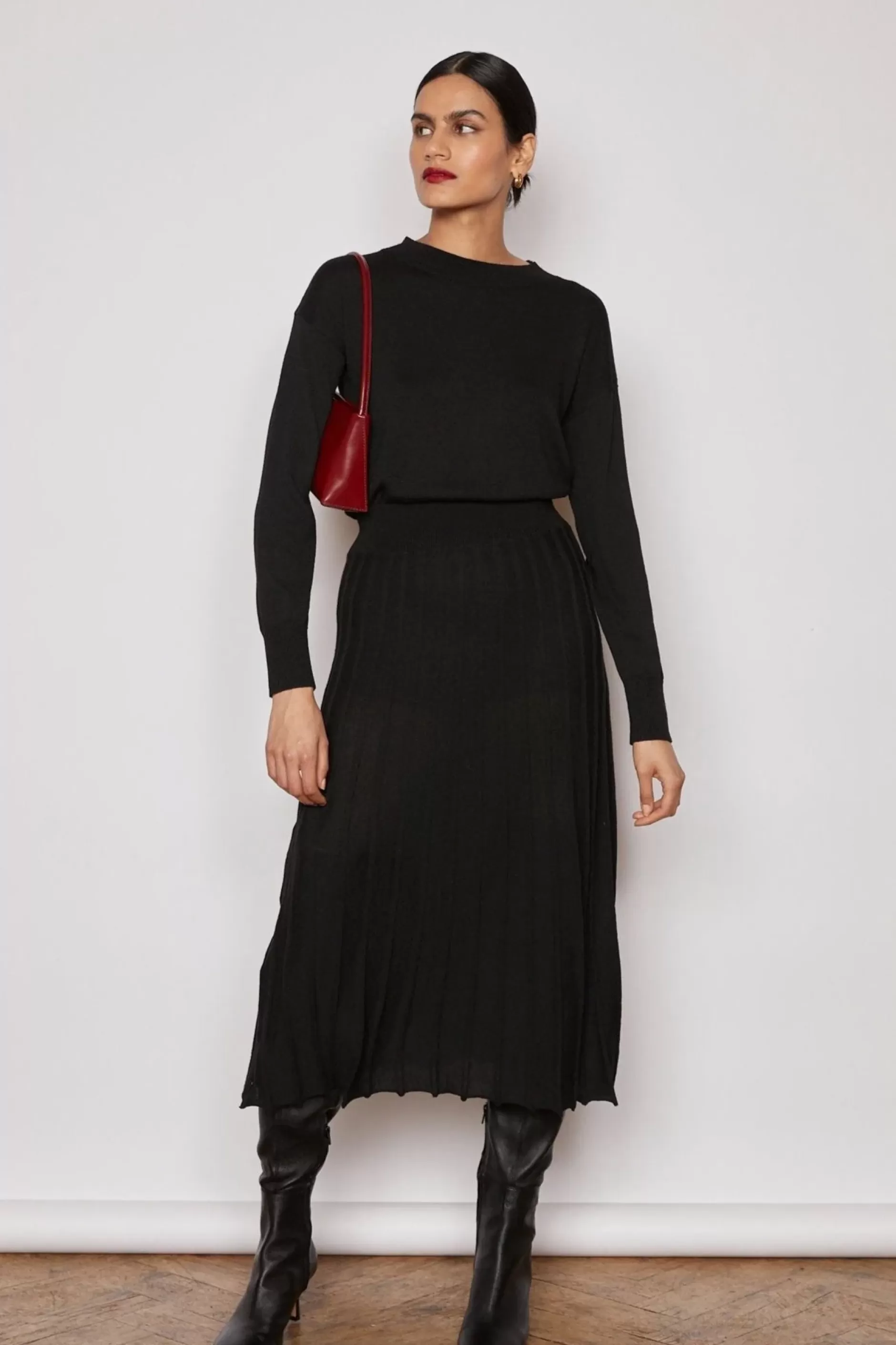 Jovonna London Knitwear | Dresses^NOBLE KNITTED DRESS BLACK