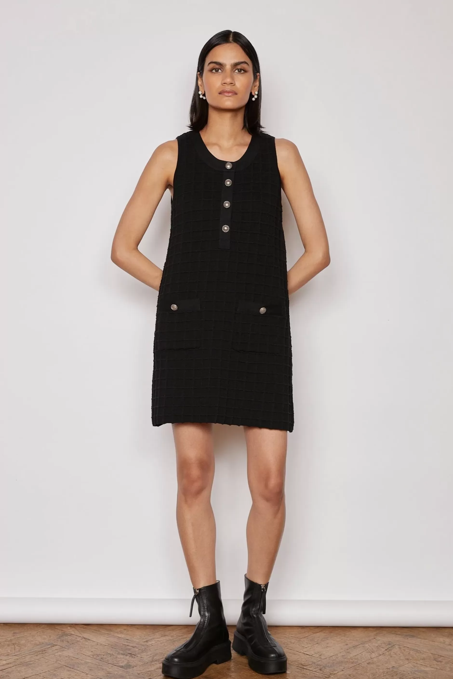 Jovonna London Knitwear | Dresses^SELINA KNITTED DRESS BLACK