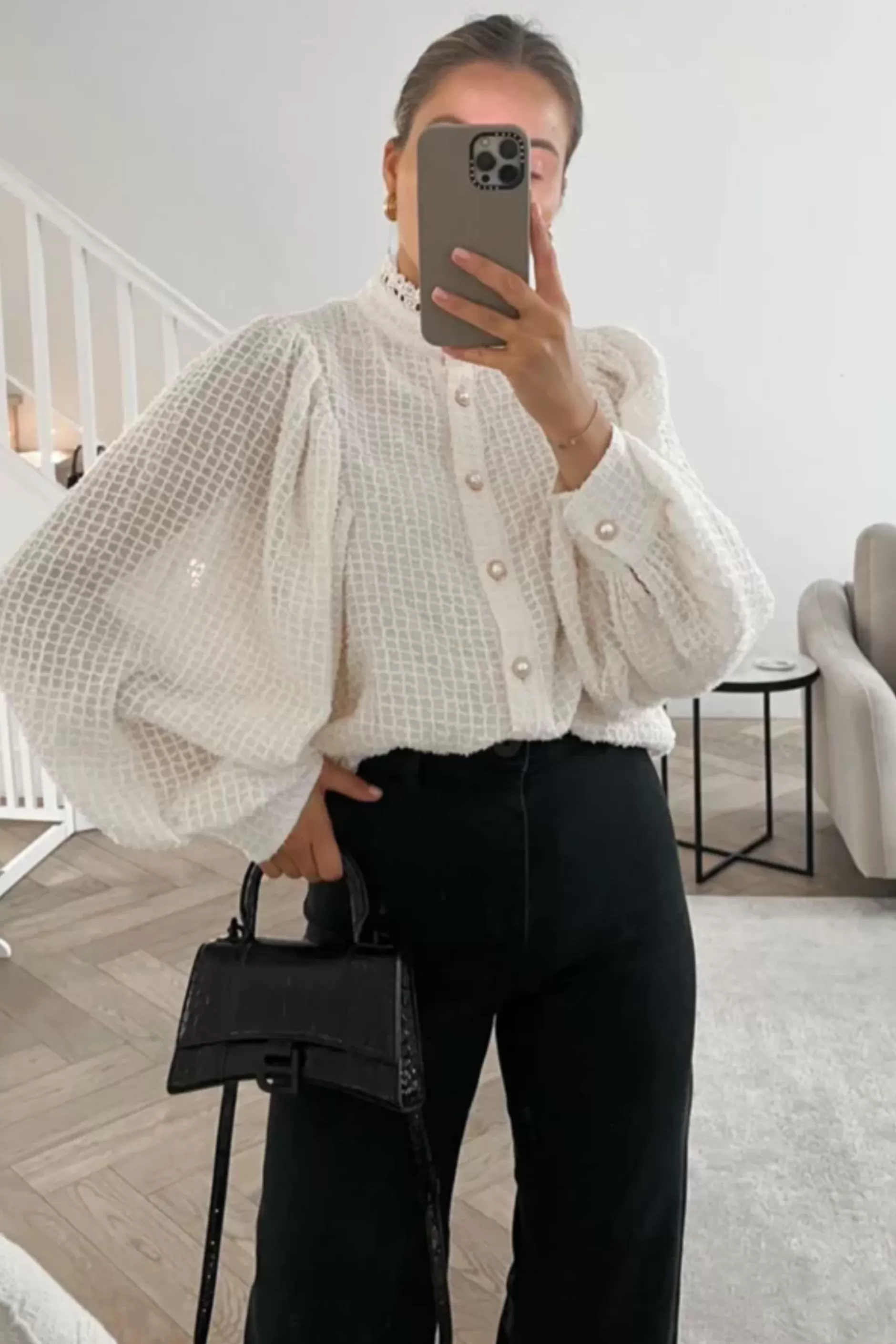 Jovonna London Tops | The Party Edit^SEMIRA BLOUSE CREAM