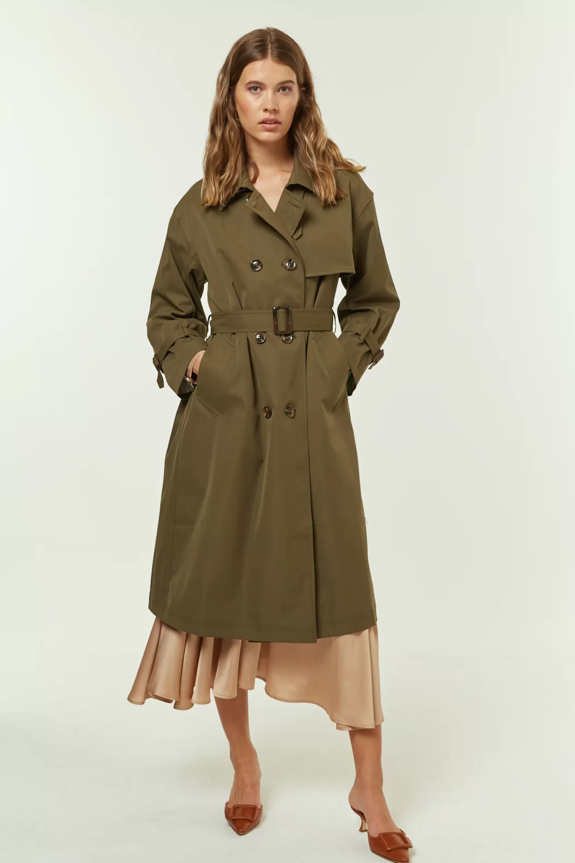 Jovonna London Jackets/coats | Back In Stock^TOVALLO TRENCH KHAKI